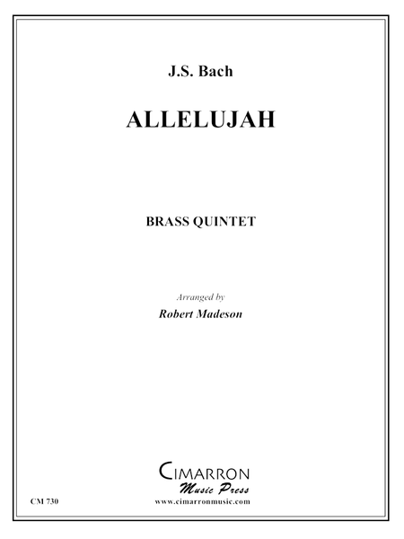 Bach, J S - Allelujah - Brass Quintet - Brass Music Online