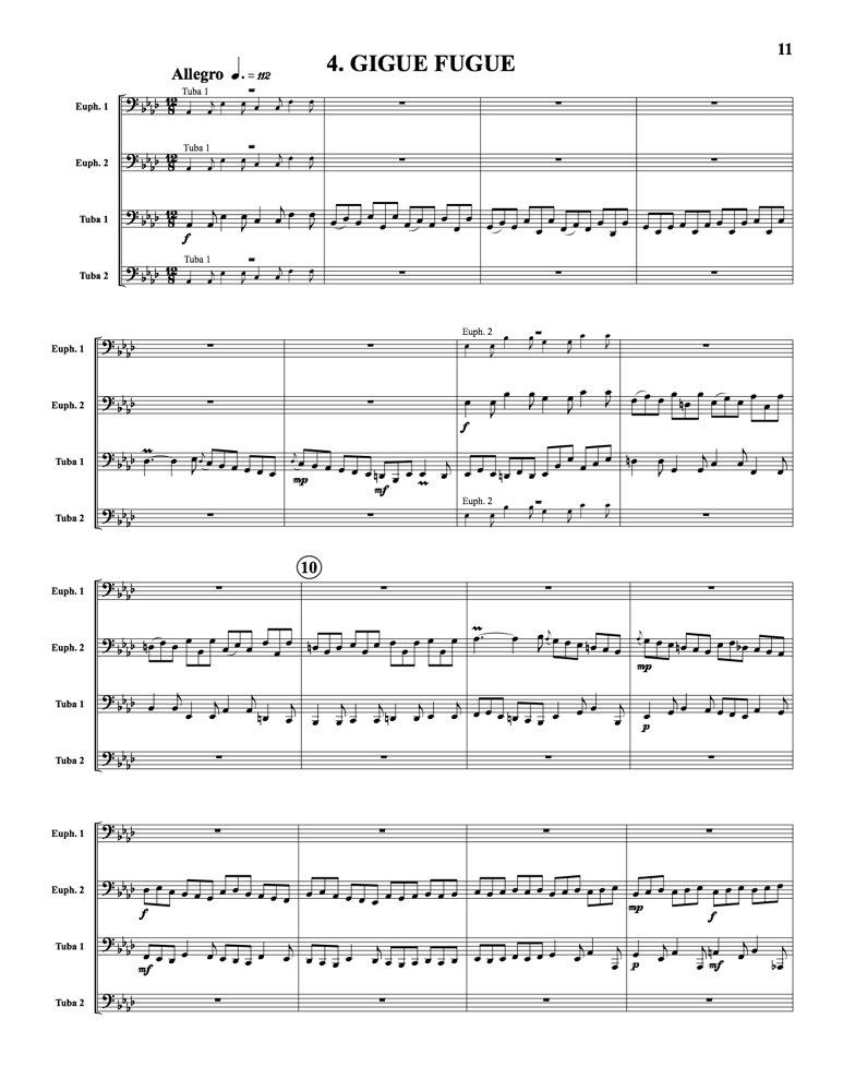 Bach, J S - Bach Collection - Tuba Quartet (EETT) - Brass Music Online