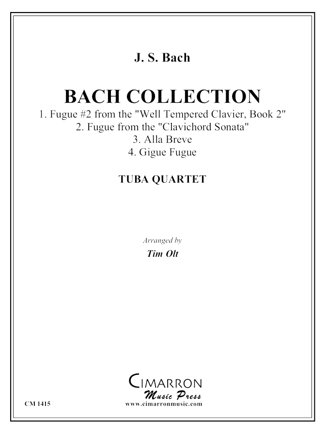 Bach, J S - Bach Collection - Tuba Quartet (EETT) - Brass Music Online