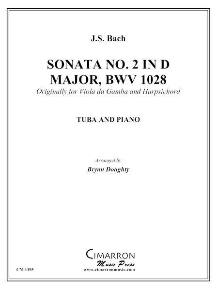 Bach, J S - Sonata BWV 1028 - Tuba and Piano - Brass Music Online