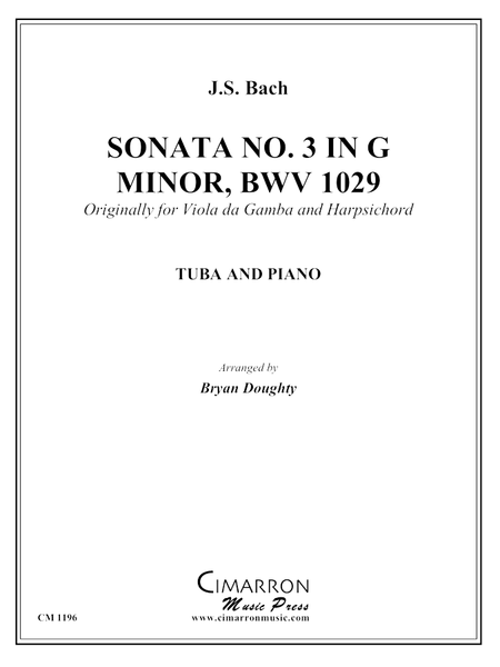 Bach, J S - Sonata BWV 1029 - Tuba and Piano - Brass Music Online