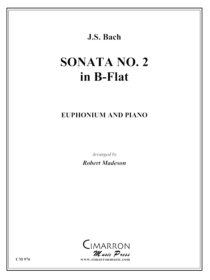 Bach, J S - Sonata No. 2 in Eb - Euphonium and Piano - Brass Music Online
