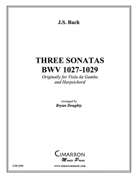 Bach, J S - Three Sonatas BWV 1027, 1028, and 1029 - Tuba and Piano - Brass Music Online