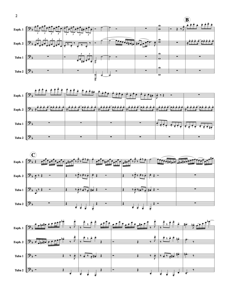 Bach, J S - Toccata and Fugue in D Min - Tuba Quartet (EETT) - Brass Music Online