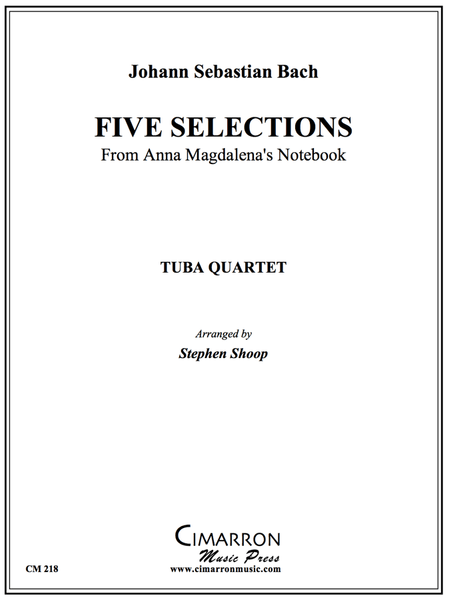 Bach - Selections from Magdalena's Notebook - Tuba Quartet (EETT) - Brass Music Online