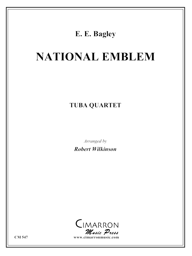 Bagley, E E - National Emblem - Tuba Quartet (EETT) - Brass Music Online
