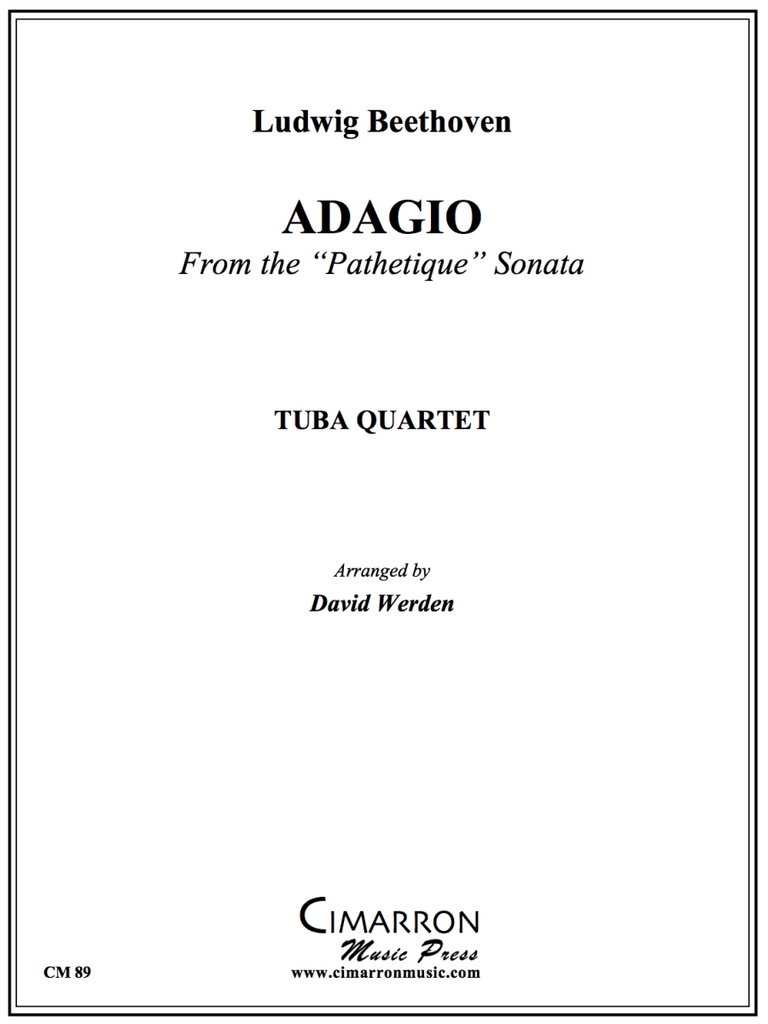 Beethoven - Adagio from Pathetique Sonata - Tuba Quartet - Brass Music Online