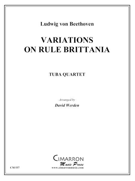 Beethoven, L V - Rule Britannia (4 variations) - Tuba Quartet (EETT) - Brass Music Online