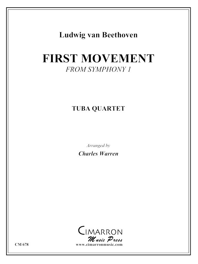 Beethoven, L V - Symphony 1, Op. 21 (First Mvt.) - Tuba Ensemble– Brass  Music Online