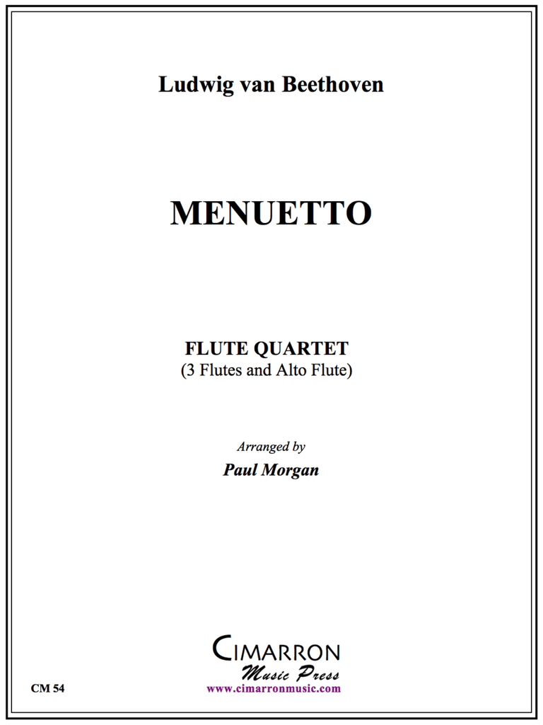 Beethoven - MENUETTO - Flute Quartet - Brass Music Online