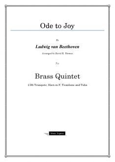 Beethoven - Ode to Joy - Brass Quintet - Brass Music Online