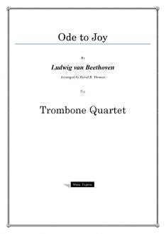 Beethoven - Ode to Joy - Trombone Quartet - Brass Music Online