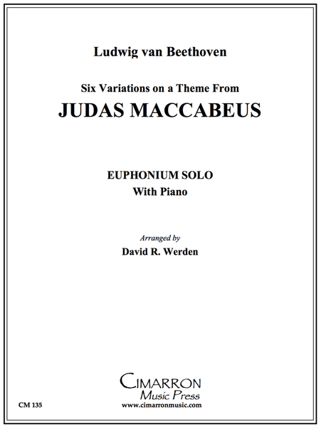Beethoven - Six Variations on "Judas Macabeus" - Euphonium and Piano - Brass Music Online