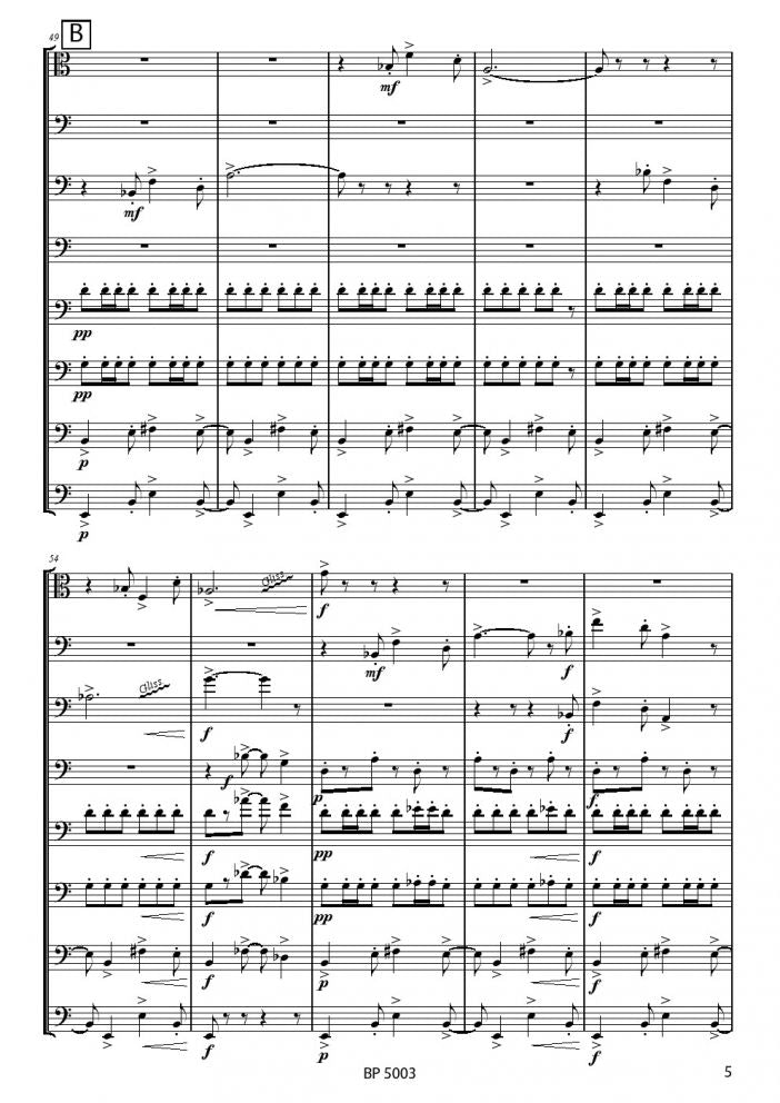 Behle - Twilight - Trombone Octet - Brass Music Online