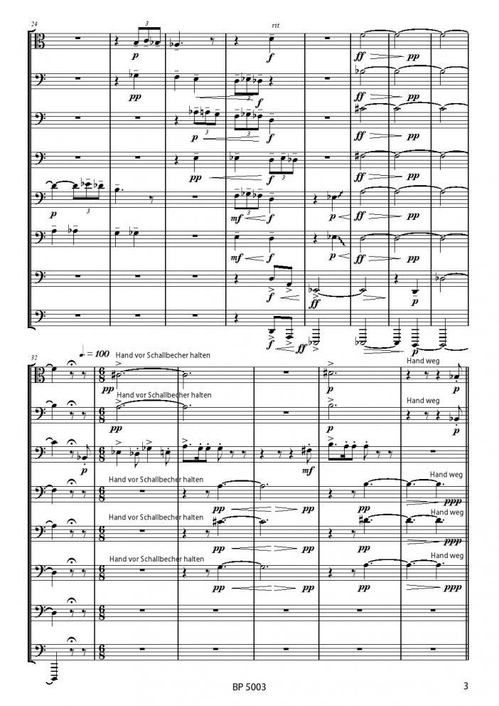 Behle - Twilight - Trombone Octet - Brass Music Online