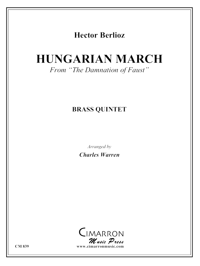 Berlioz, H - Hungarian March - Brass Quintet - Brass Music Online