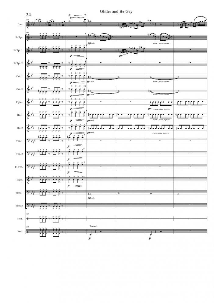 Bernstein - Glitter and be Gay - Brass Choir and Soprano - Brass Music Online
