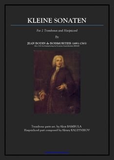 Boismortier - Kleine Sonaten - 2 Trombones and Harpsicord - Brass Music Online