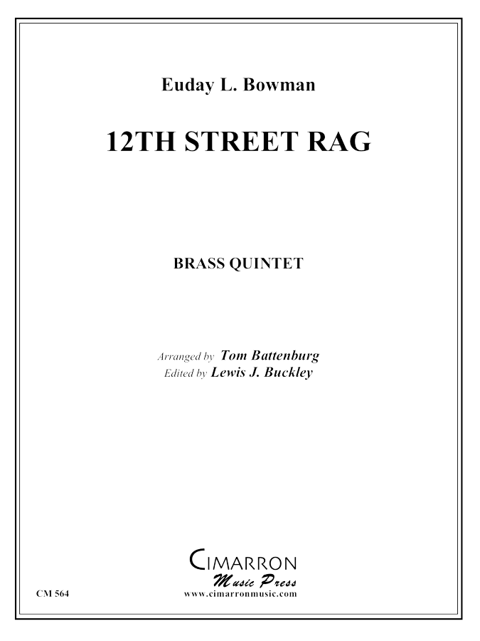 Bowman, E - 12th Street Rag - Brass Quintet - Brass Music Online