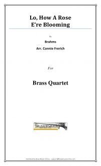 Brahms - Lo, How A Rose E're Blooming - Brass Quartet - Brass Music Online