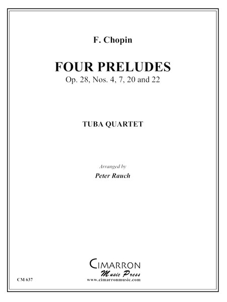 Chopin, F - Four Preludes - Tuba Quartet (EETT) - Brass Music Online