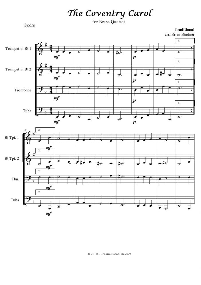Christmas Collection No. 1 - Brass Quartet