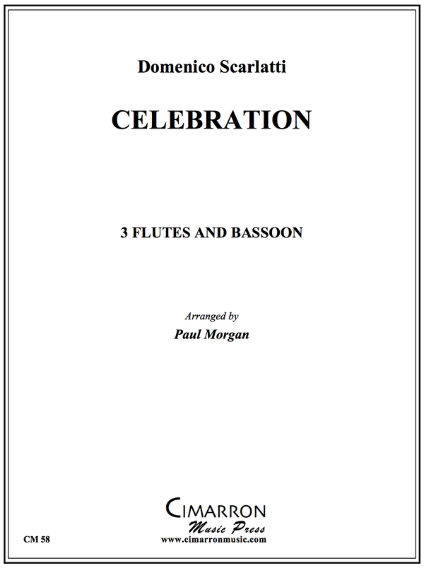 Scarlatti - Celebration - 3 Flutes and Bassoon