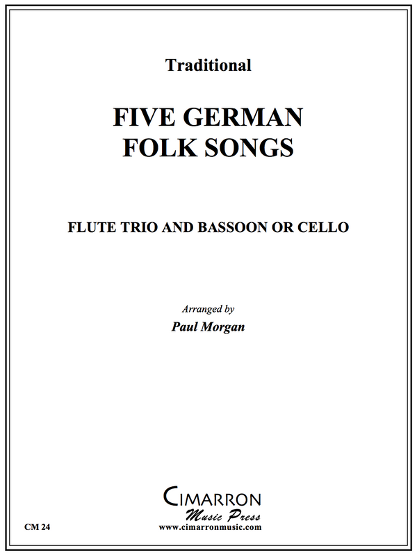 Morgan - Five German Folk Songs - Flute Trio And Bassoon Or Cello