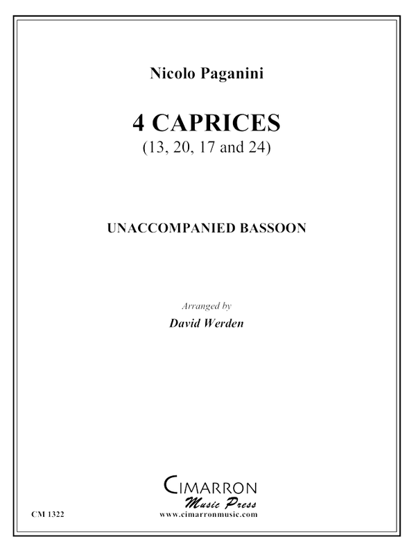 Paganini - Four Caprices - Bassoon solo