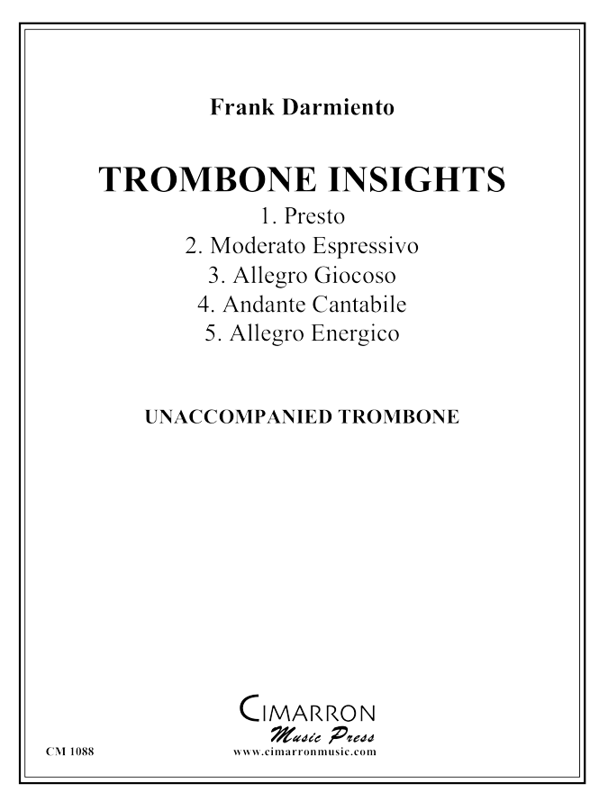 Darmiento - Trombone Insights - Trombone Unaccompanied - Brass Music Online