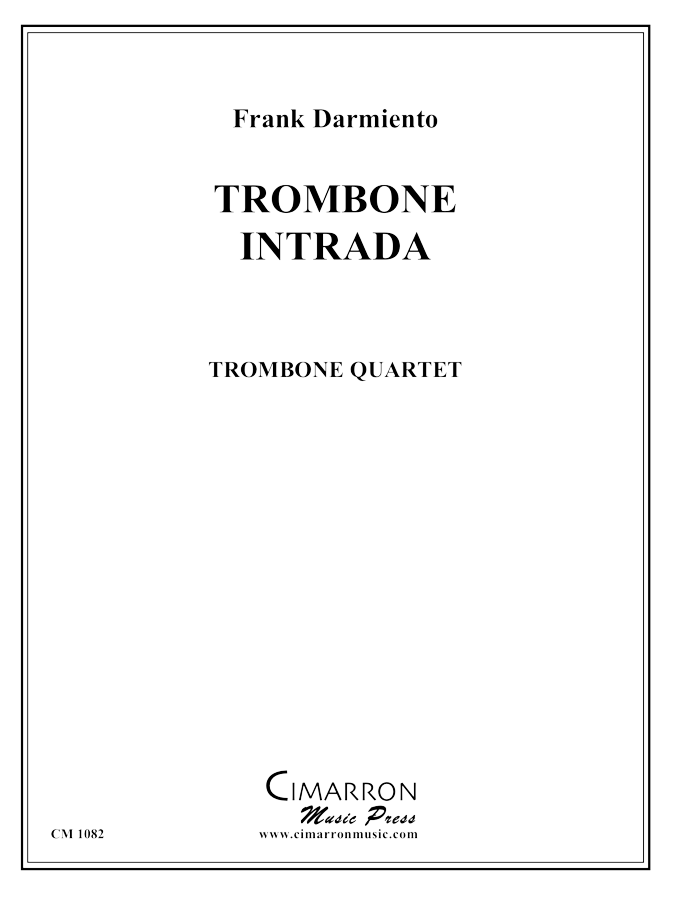 Darmiento - Trombone Intrada - Trombone Quartet - Brass Music Online