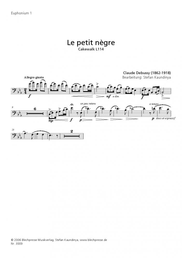 Debussy - Le petit nègre - Tuba Quartet - Brass Music Online