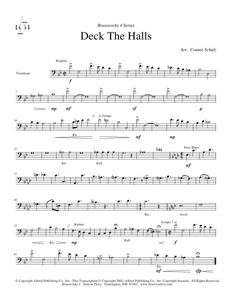 Traditional - Deck The Halls - Brass Quartet