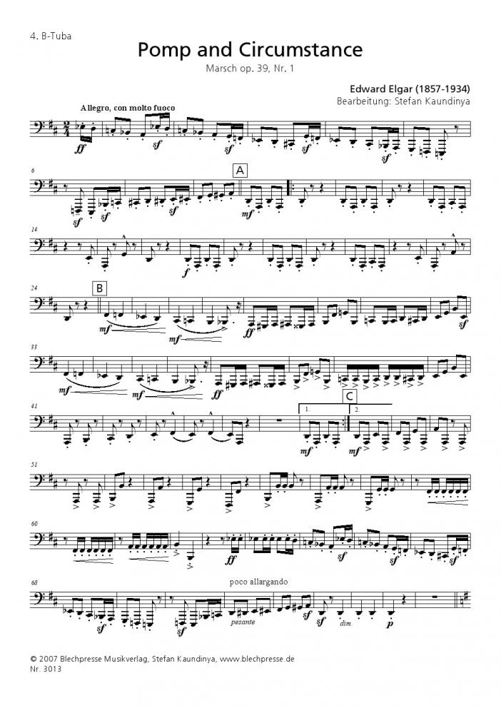 Elgar - Pomp and Circumstance - Tuba Quartet