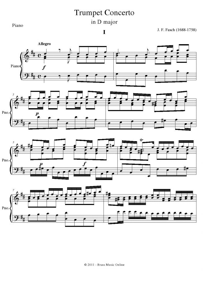 Fasch - Trumpet Concerto