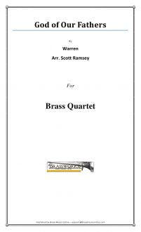 Warren - God Of Our Fathers - Brass Quartet