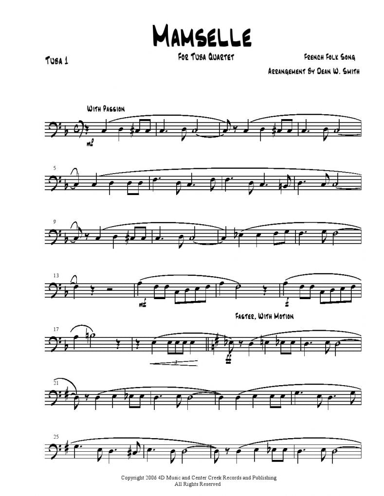 Goulding - MamÂ´selle - Tuba Quartet