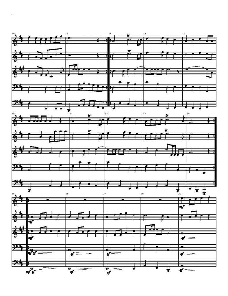 HÃ¤ndel/Purcell - Wedding processionals - Brass Quintet