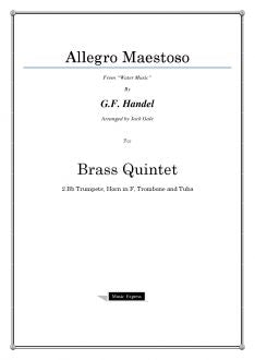 Handel - Allegro Maestoso from "Water Music" - Brass Quintet