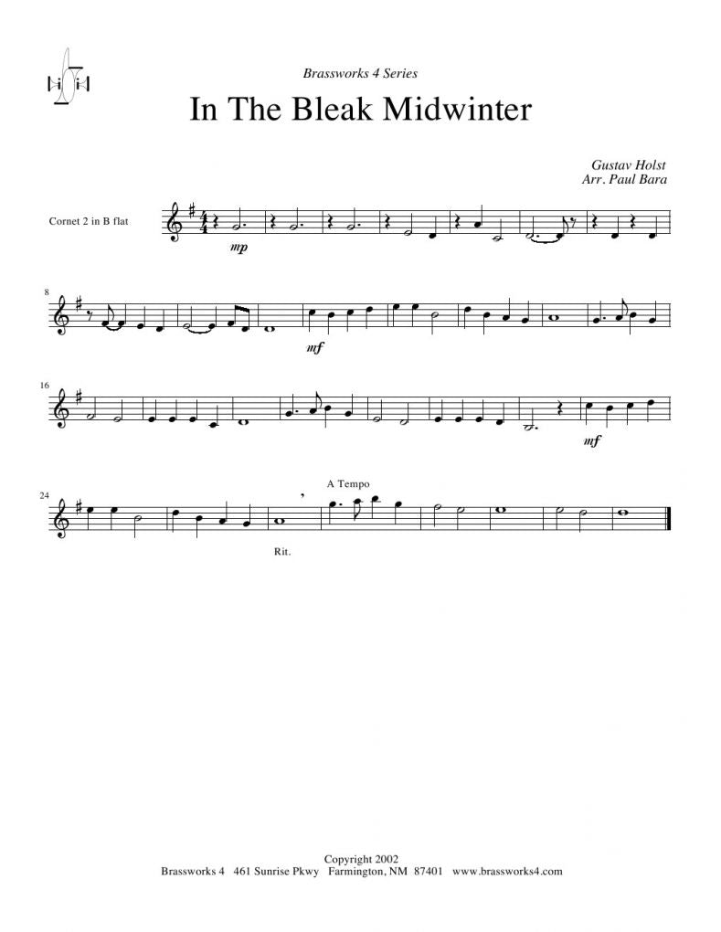 Gustav Holst - In The Bleak Midwinter - Brass Quartet