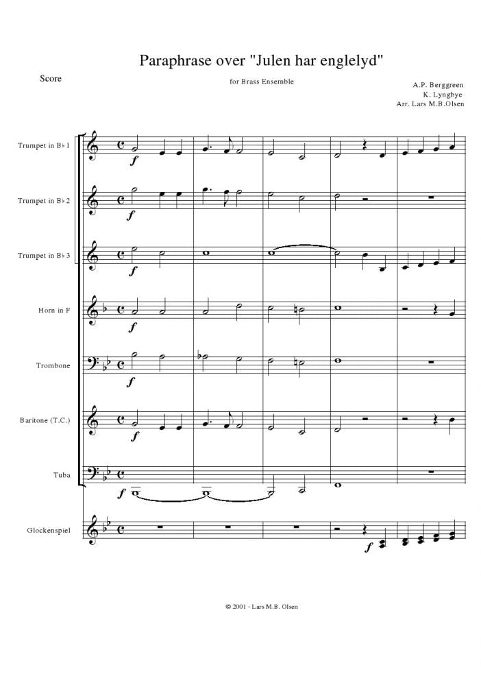 Julen Har Englelyd - Brass Choir