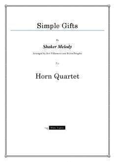 Melody - Simple Gifts - Horn Quartet