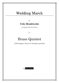 Wedding Music - Brass Quintet