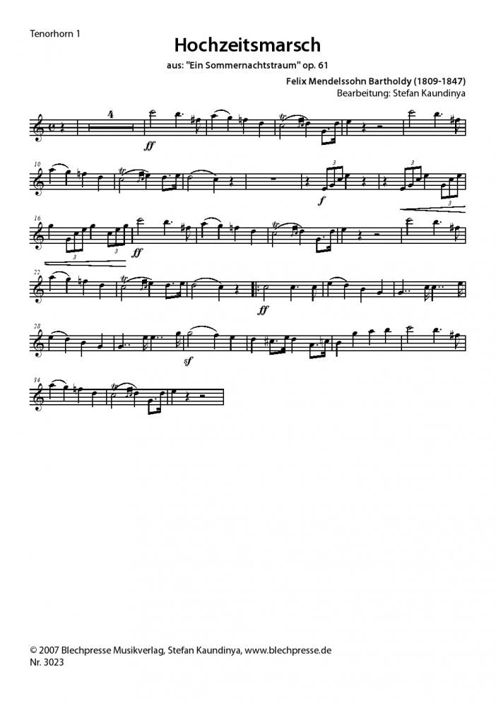 Mendelssohn - Wedding March - Tuba Quartet