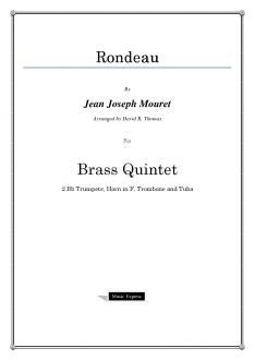 Mouret - Rondeau - Brass Quintet