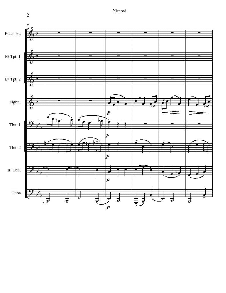 Nimrod for 8 piece Brass Choir