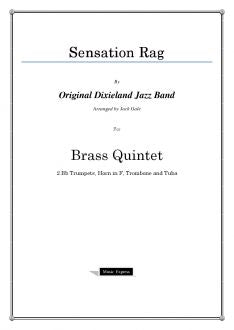 Gale - Sensation Rag - Brass Quintet