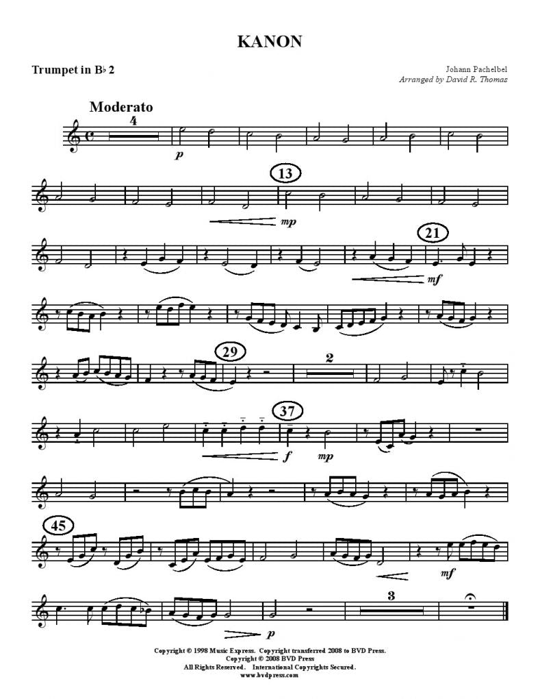 Pachelbel - Kanon - Brass Quintet