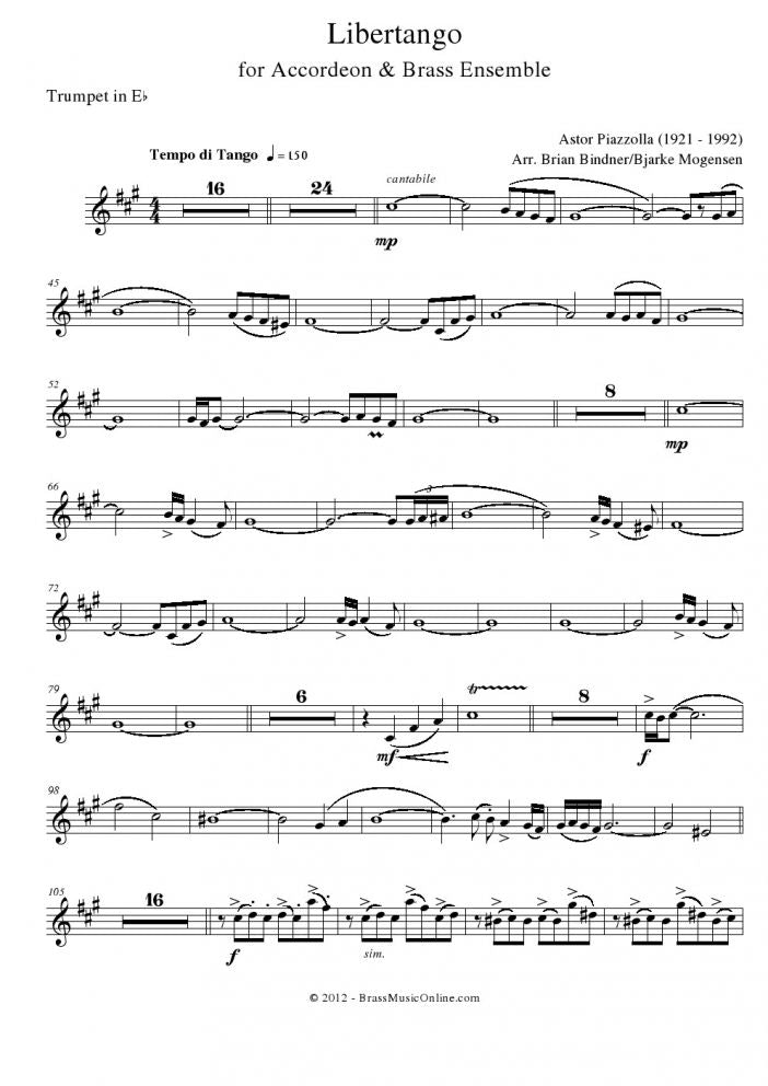 Piazolla - Libertango - Accordeon and Brass Choir