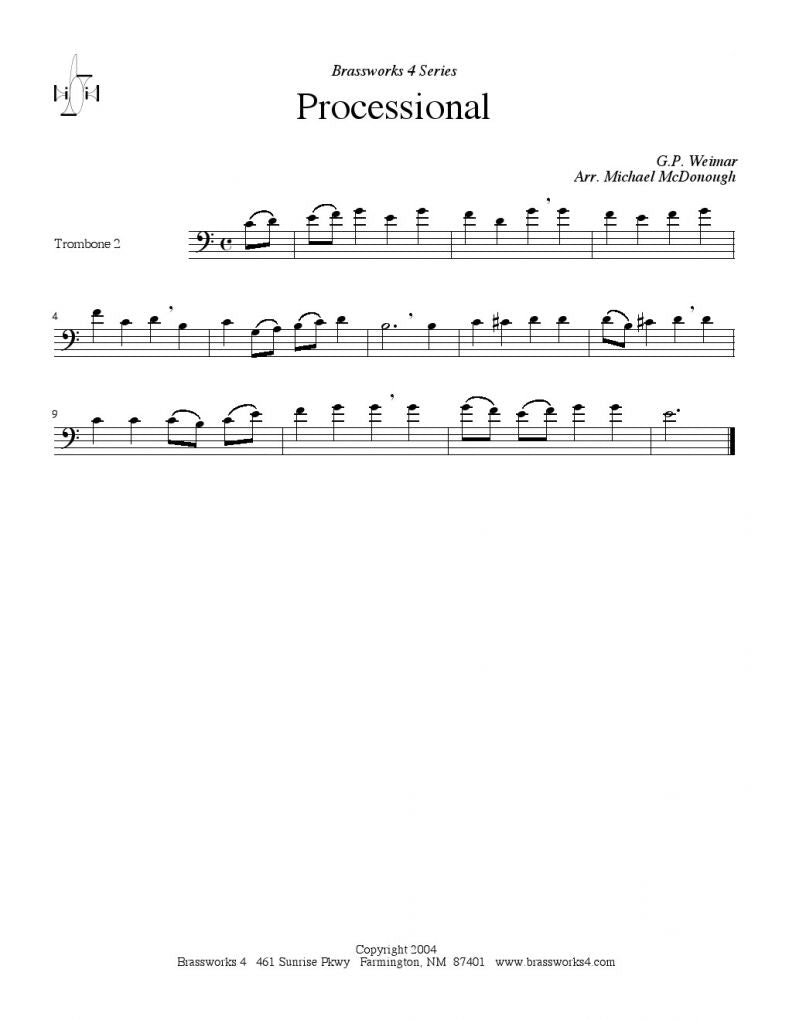 Weimar - Processional - Trombone Quartet